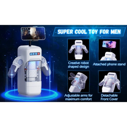 Game Cup Thrusting Vibration Masturbator With Heating Function And Mobile Support Black | Niks.fi verkkokauppa