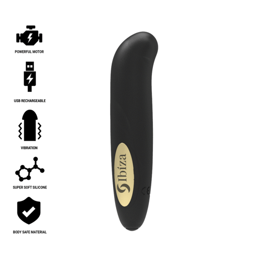 Ibiza Clit Stimulator Usb Charger 10 Vibration Modes Golden 13 X 2,9 | Niks.fi verkkokauppa