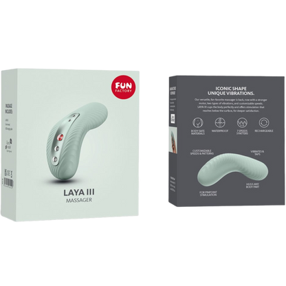 Fun Factory Laya Iii Rechargeable Lay-On Vibrator Sage Green | Niks.fi verkkokauppa