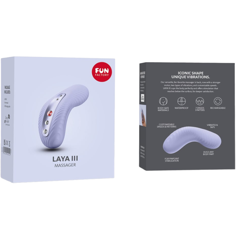 Fun Factory Laya Iii Rechargeable Lay-On Vibrator Soft Violet | Niks.fi verkkokauppa