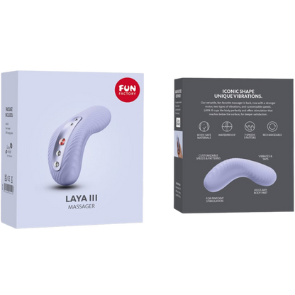 Fun Factory Laya Iii Rechargeable Lay-On Vibrator Soft Violet | Niks.fi verkkokauppa