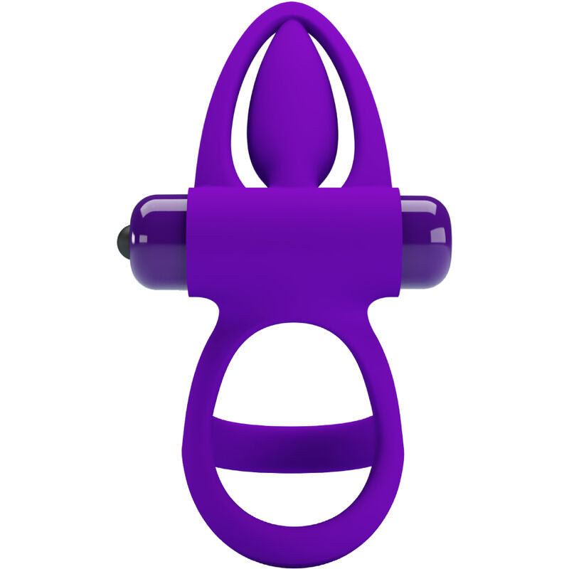 Pretty Love Vibrator Ring 10 Vibrations Violet Silicone | Niks.fi verkkokauppa