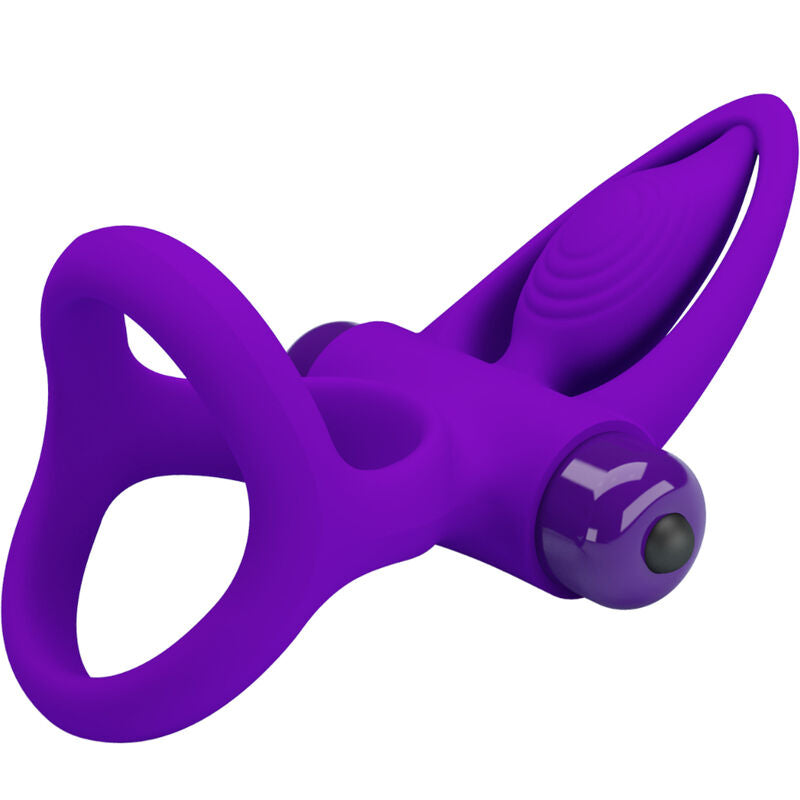 Pretty Love Vibrator Ring 10 Vibrations Violet Silicone | Niks.fi verkkokauppa