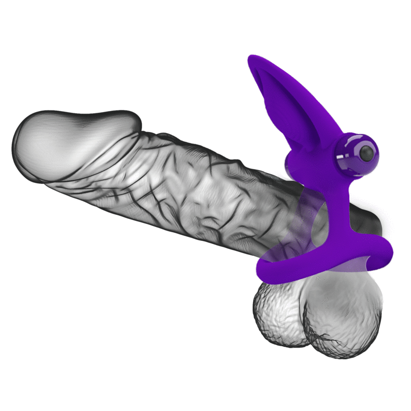 Pretty Love Vibrator Ring 10 Vibrations Violet Silicone | Niks.fi verkkokauppa