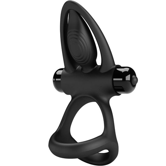 Pretty Love Vibrating Ring 10 Vibrations Black Silicone | Niks.fi verkkokauppa
