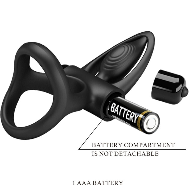 Pretty Love Vibrating Ring 10 Vibrations Black Silicone | Niks.fi verkkokauppa