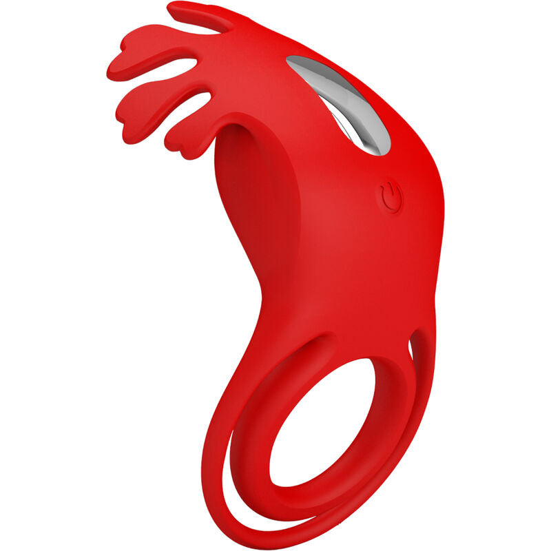 Pretty Love Ruben Vibrator Ring 7 Vibrations Silicone Red | Niks.fi verkkokauppa