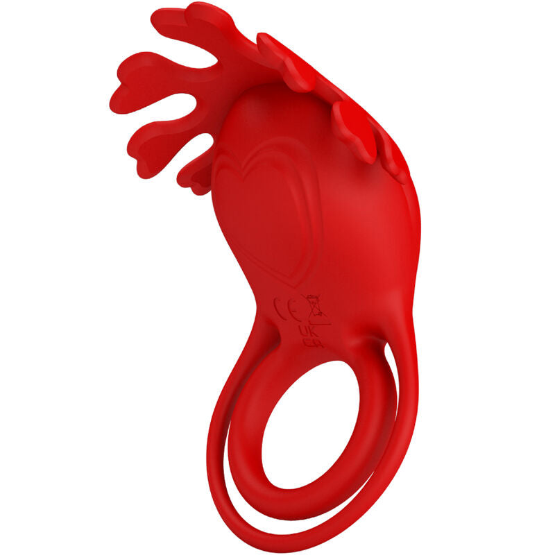 Pretty Love Ruben Vibrator Ring 7 Vibrations Silicone Red | Niks.fi verkkokauppa