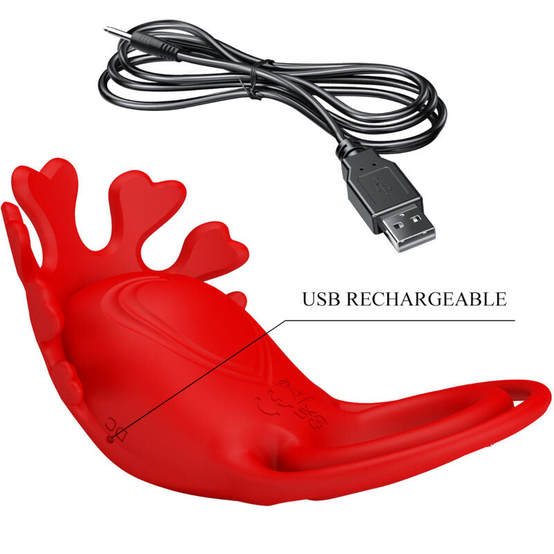Pretty Love Ruben Vibrator Ring 7 Vibrations Silicone Red | Niks.fi verkkokauppa