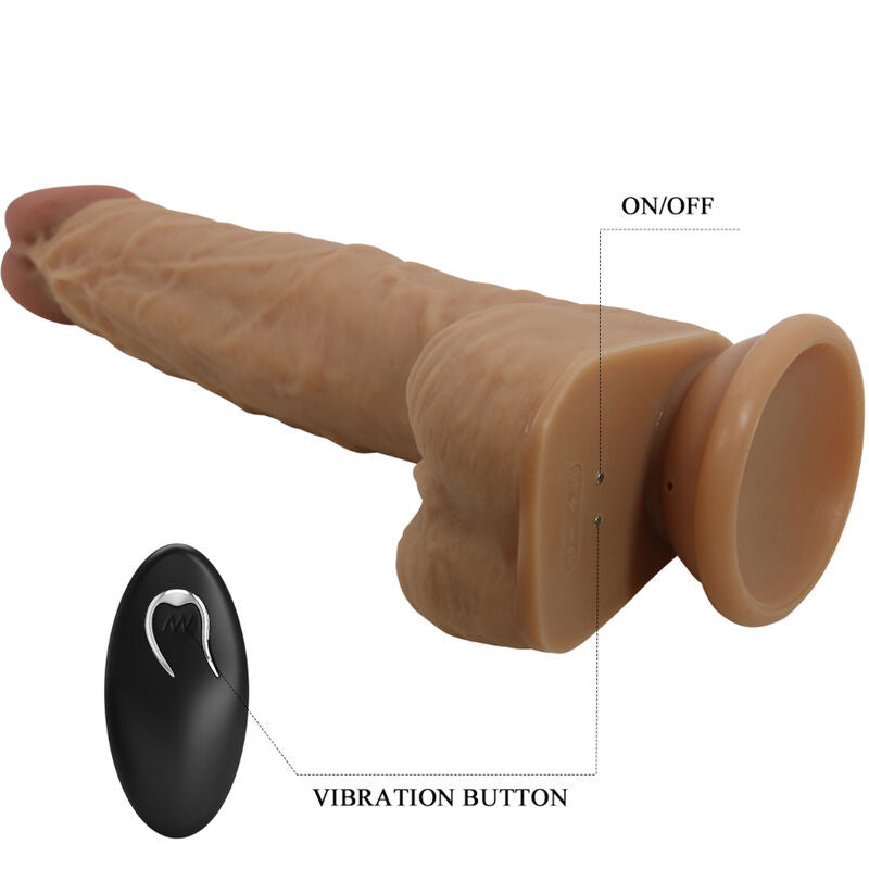 Pretty Love Jonathan Silicone Dildo 3 Vibrations + 3 Insertion Measurements Remote Control 21 Cm | Niks.fi verkkokauppa