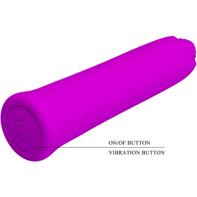 Pretty Love Curtis Mini Super Power Vibrator 12 Violet Silicone Vibrations | Niks.fi verkkokauppa