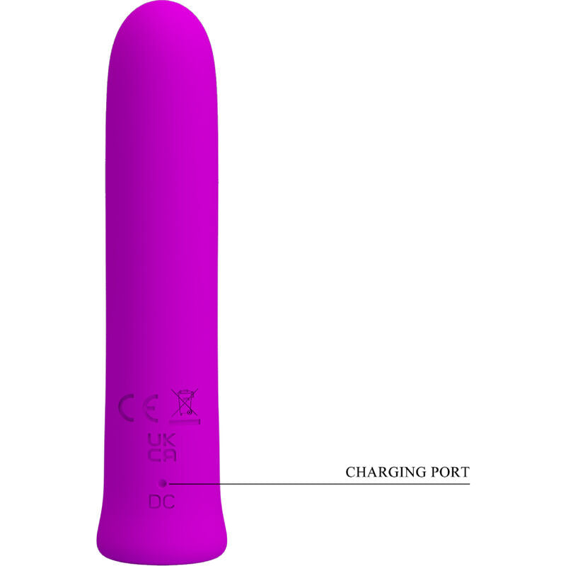 Pretty Love Curtis Mini Super Power Vibrator 12 Violet Silicone Vibrations | Niks.fi verkkokauppa
