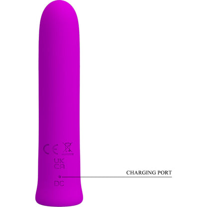 Pretty Love Curtis Mini Super Power Vibrator 12 Violet Silicone Vibrations | Niks.fi verkkokauppa