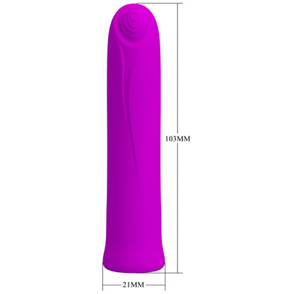 Pretty Love Curtis Mini Super Power Vibrator 12 Violet Silicone Vibrations | Niks.fi verkkokauppa