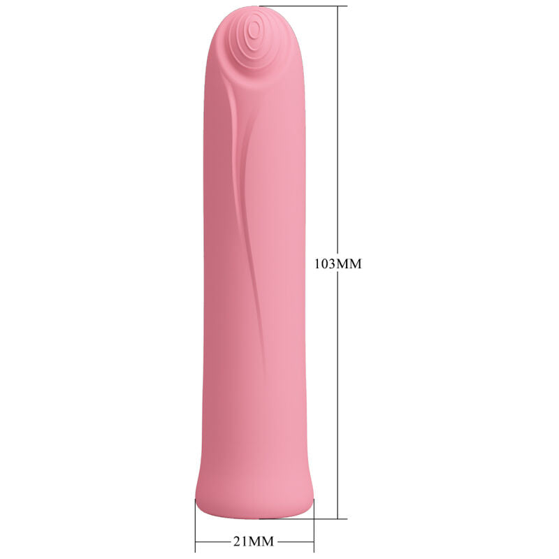 Pretty Love Curtis Mini Super Power Vibrator 12 Pink Silicone Vibrations | Niks.fi verkkokauppa