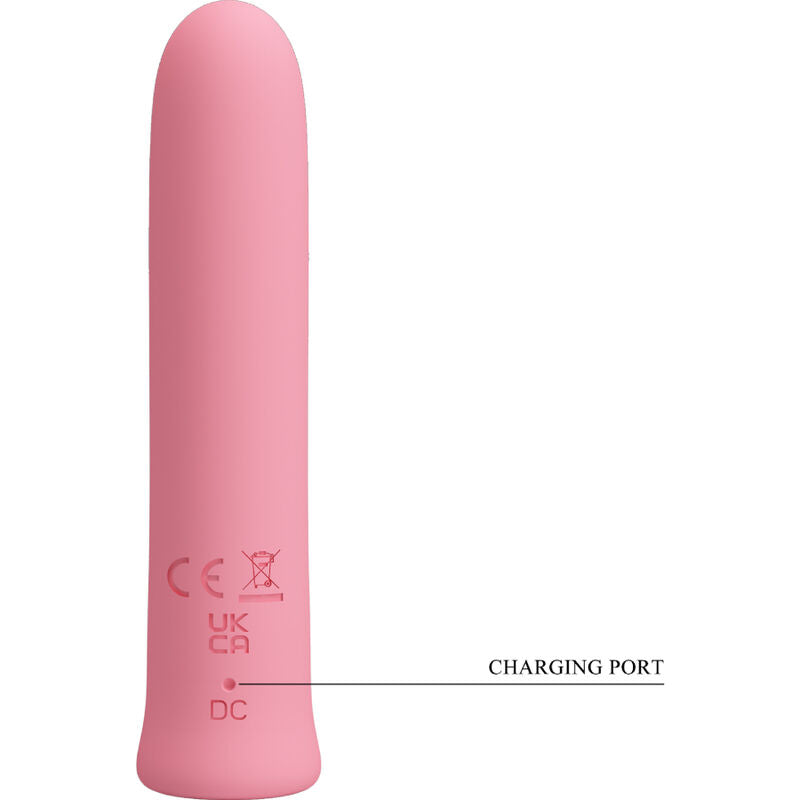 Pretty Love Curtis Mini Super Power Vibrator 12 Pink Silicone Vibrations | Niks.fi verkkokauppa