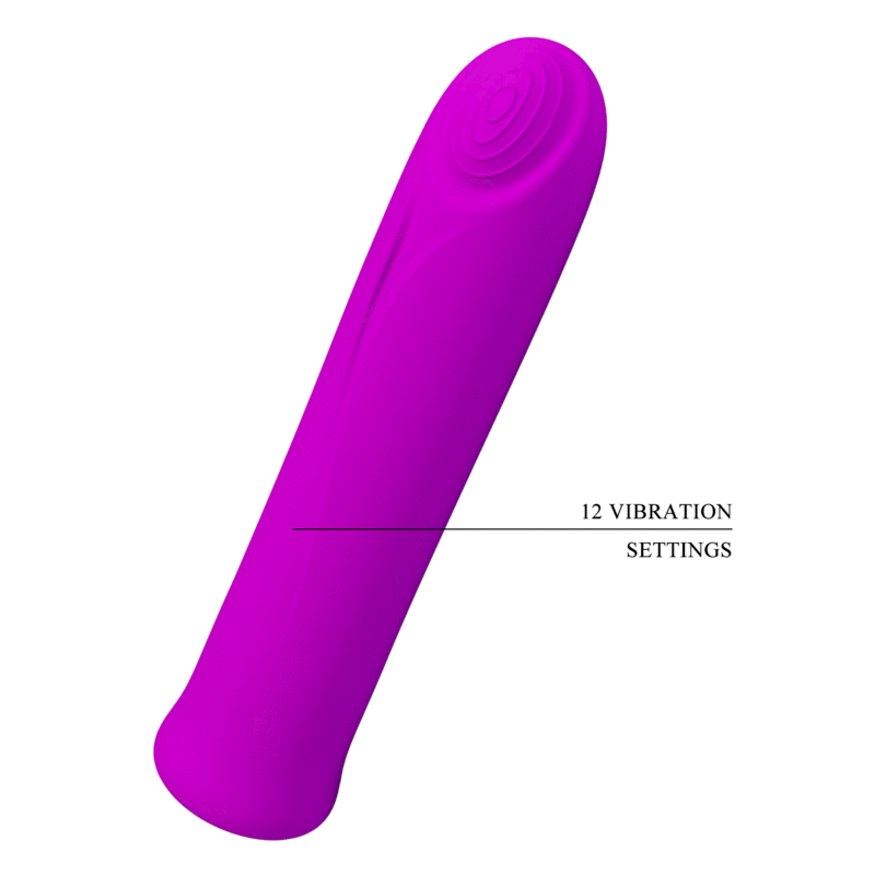 Pretty Love Curtis Mini Super Power Vibrator 12 Violet Silicone Vibrations | Niks.fi verkkokauppa