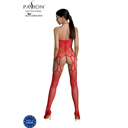 Passion Eco Collection Bodystocking Eco Bs002 Red | Niks.fi verkkokauppa