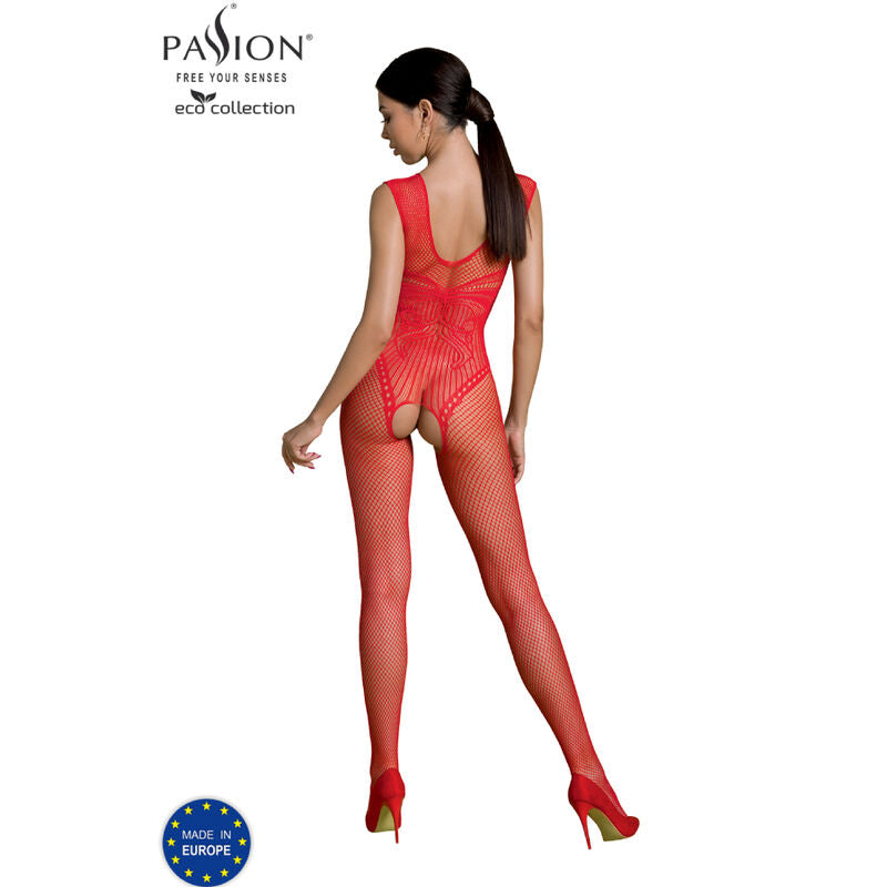 Passion Eco Collection Bodystocking Eco Bs003 Red | Niks.fi verkkokauppa