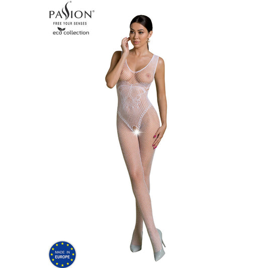 Passion Eco Collection Bodystocking Eco Bs003 White | Niks.fi verkkokauppa