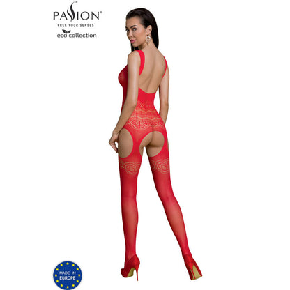 Passion Eco Collection Bodystocking Eco Bs005 Red | Niks.fi verkkokauppa