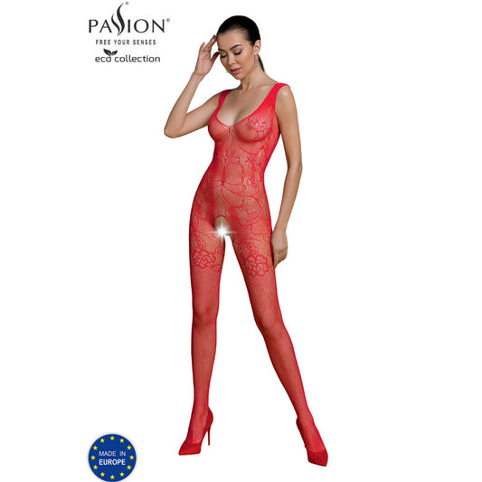 Passion Eco Collection Bodystocking Eco Bs012 Red | Niks.fi verkkokauppa