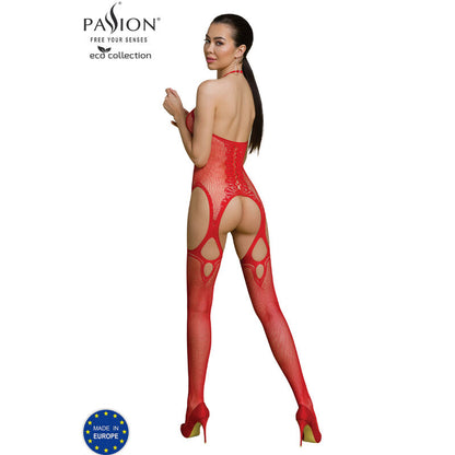 Passion Eco Collection Bodystocking Eco Bs013 Red | Niks.fi verkkokauppa