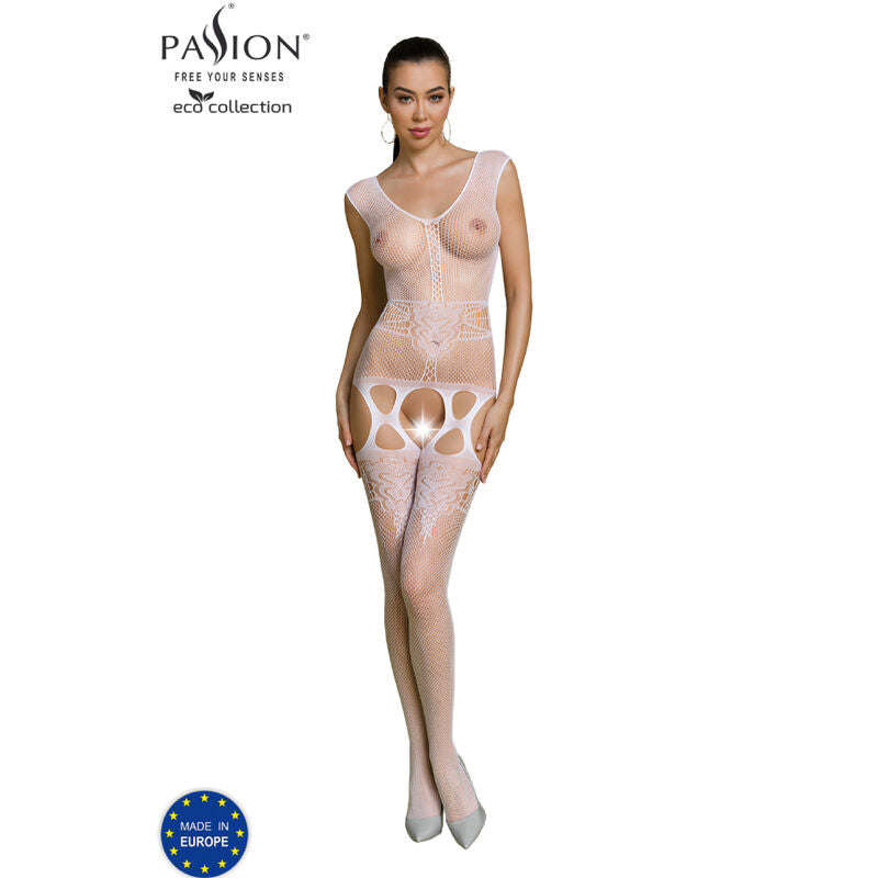 Passion Eco Collection Bodystocking Eco Bs014 White | Niks.fi verkkokauppa