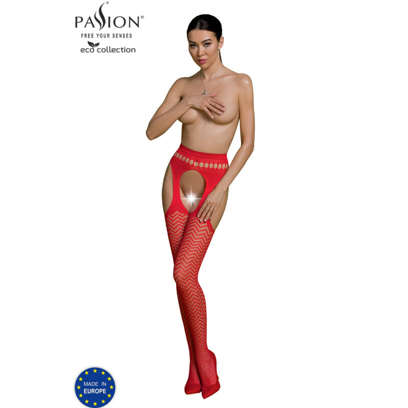 Passion Eco Collection Bodystocking Eco S002 Red | Niks.fi verkkokauppa