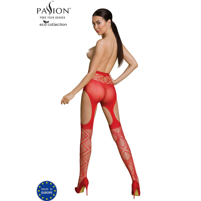 Passion Eco Collection Bodystocking Eco S005 Red | Niks.fi verkkokauppa