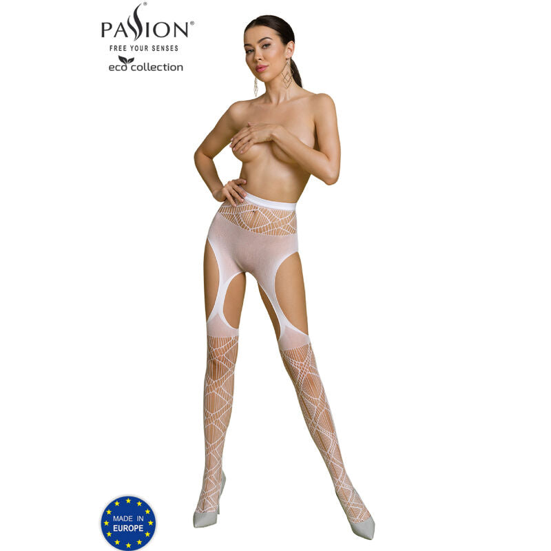Passion Eco Collection Bodystocking Eco S005 White | Niks.fi verkkokauppa