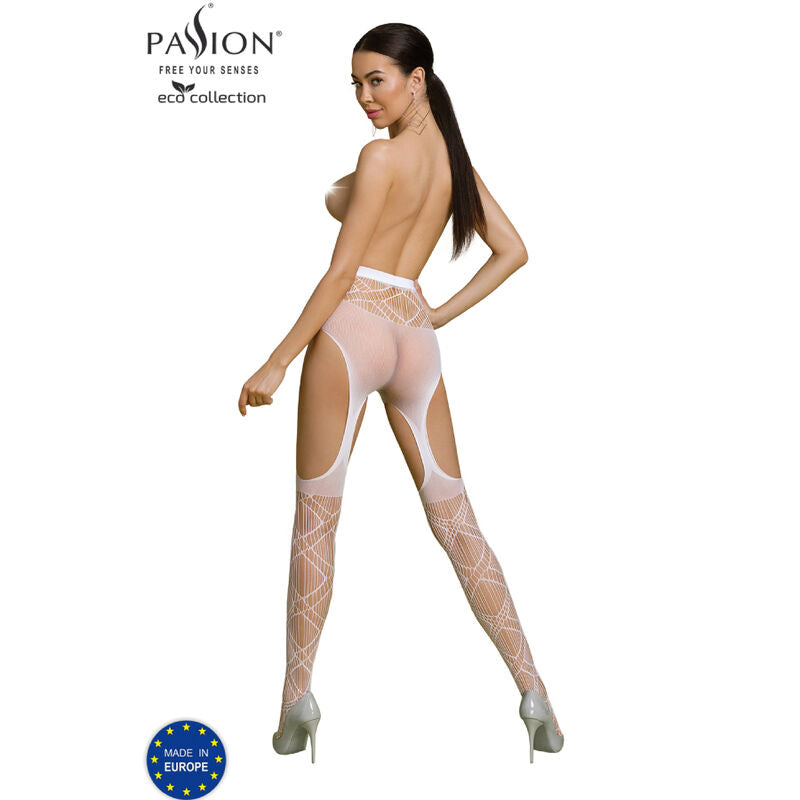 Passion Eco Collection Bodystocking Eco S005 White | Niks.fi verkkokauppa