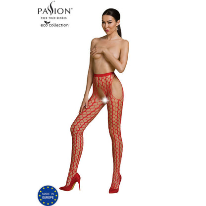 Passion Eco Collection Bodystocking Eco S007 Red | Niks.fi verkkokauppa