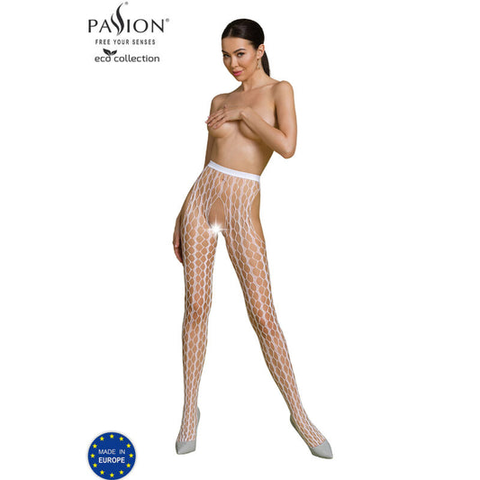 Passion Eco Collection Bodystocking Eco S007 White | Niks.fi verkkokauppa