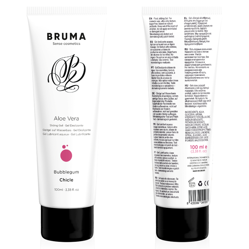 Bruma Aloe Vera Sliding Gel Bubblegum Flavor 100 Ml | Niks.fi verkkokauppa