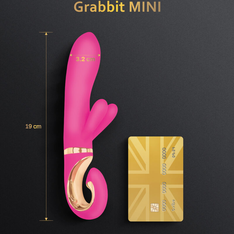 G-Vibe Grabbit Mini Pink Silicone Vibrator | Niks.fi verkkokauppa