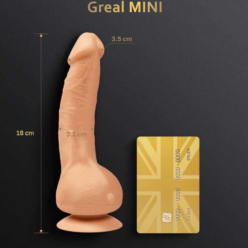 G-Vibe Greal Mini Vibrator Dildo Natural Silicone | Niks.fi verkkokauppa