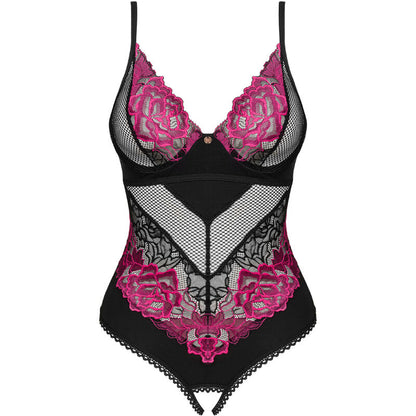 Obsessive Rosenty Crotchless Teddy Xl/Xxl | Niks.fi verkkokauppa