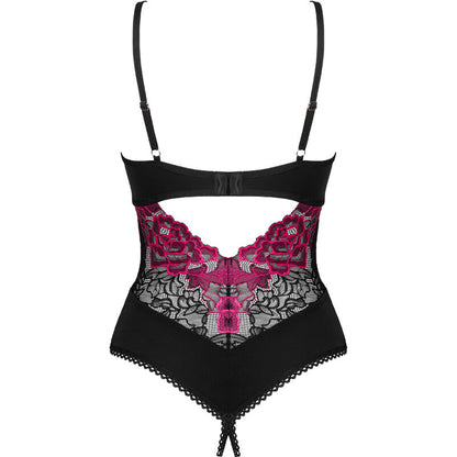 Obsessive Rosenty Crotchless Teddy Xl/Xxl | Niks.fi verkkokauppa