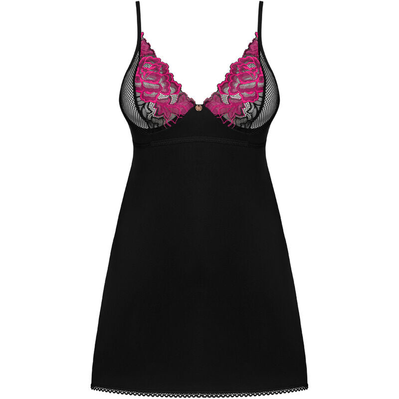 Obsessive Rosenty Chemise & Thong M/L | Niks.fi verkkokauppa