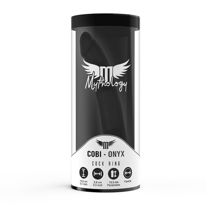 Mythologycobi Onyx Anal Dildo With Cock And Testicle Ring 13 Silicone Cm | Niks.fi verkkokauppa