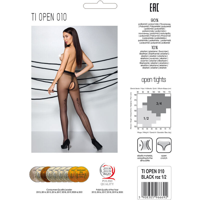 Passion Tiopen 010 Black Tights 1/2 20 Den | Niks.fi verkkokauppa