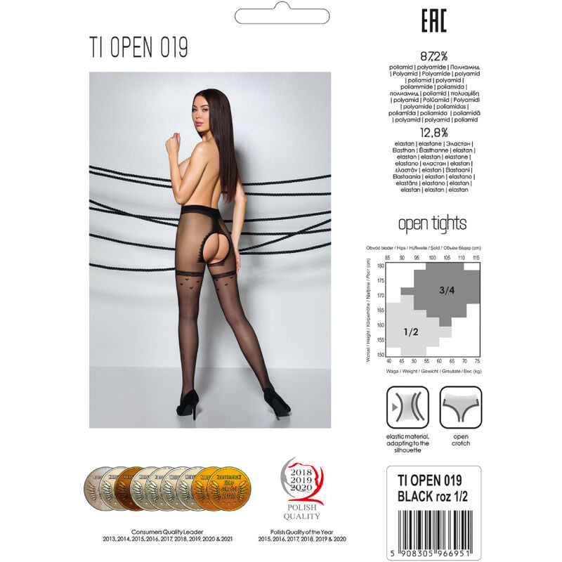 Passion Tiopen 019 Black Tights 3/4 20 Den | Niks.fi verkkokauppa