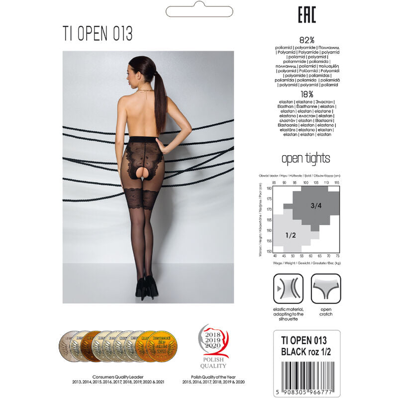 Passion Tiopen 013 Black Tights 1/2 20/40 Den | Niks.fi verkkokauppa