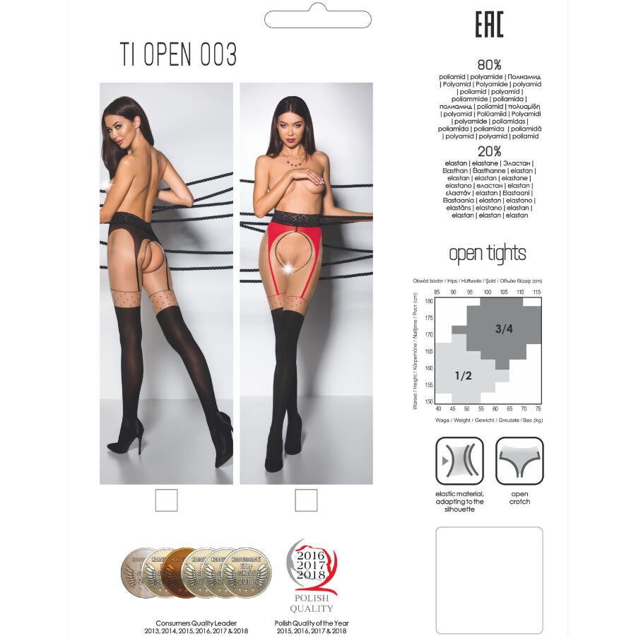 Passion Tiopen 003 Black Tights 3/4 20/40 Den | Niks.fi verkkokauppa