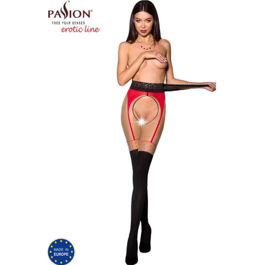 Passion Tiopen 003 Red Tights 3/4 20/40 Den | Niks.fi verkkokauppa