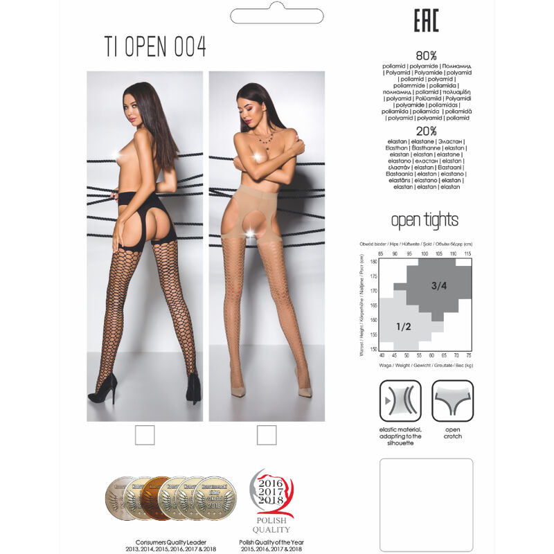 Passion Tiopen 004 Black Tights 1/2 40 Den | Niks.fi verkkokauppa