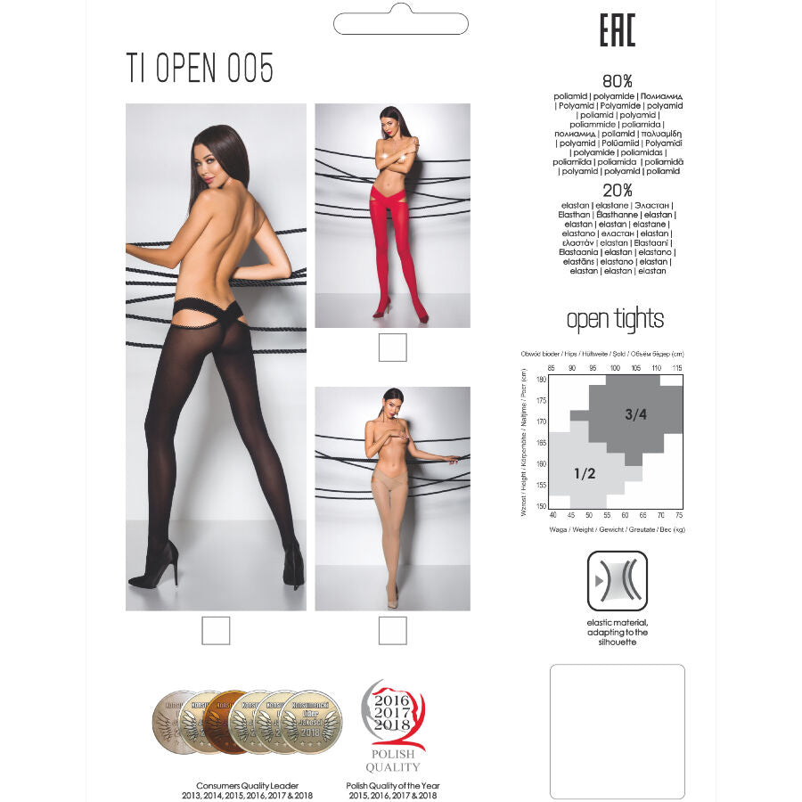 Passion Tiopen 005 Red Tights 1/2 60 Den | Niks.fi verkkokauppa