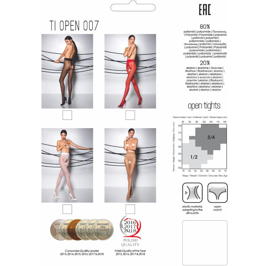 Passion Tiopen 007 Black Tights 3/4 20 Den | Niks.fi verkkokauppa