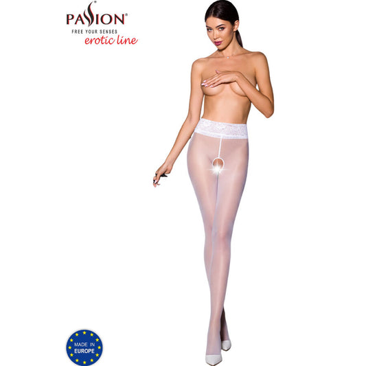 Passion Tiopen 008 White Tights 3/4 30 Den | Niks.fi verkkokauppa